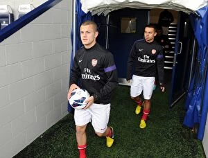 Images Dated 1st October 2012: Jack Wilshere and Nico Yennaris Lead Arsenal U21 to Victory over West Bromwich Albion U21