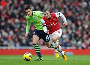 Jack Wilshere Outmaneuvers Ashley Westwood: Arsenal vs. Aston Villa, Premier League 2012-13