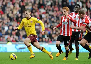 Jack Wilshere Outmaneuvers Jack Colback and Alfred N'Diaye in Sunderland vs Arsenal Premier League Clash