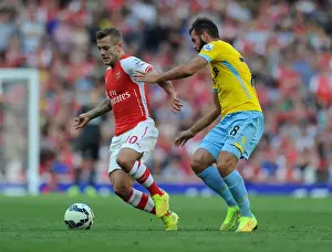 Arsenal V Crystal Palace 2014/15 Prints: Jack Wilshere Outsmarts Joe Ledley: Arsenal vs Crystal Palace