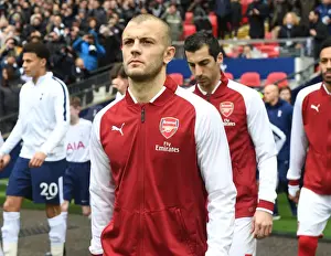 Tottenham Hotspur V Arsenal 2017-18 Prints: Jack Wilshere: Pre-Match Focus at Wembley - Tottenham Hotspur vs Arsenal