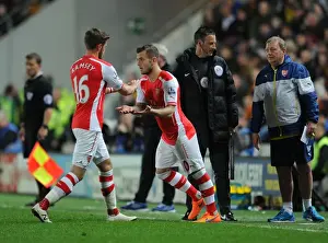Hull City V Arsenal 2014/15 Prints: Jack Wilshere Replaces Aaron Ramsey: Arsenal's Midfield Switch Against Hull City (May 2015)