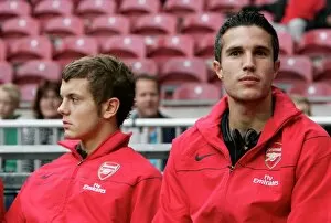 Wilshere Jack Collection: Jack Wilshere and Robin van Persie (Arsenal)