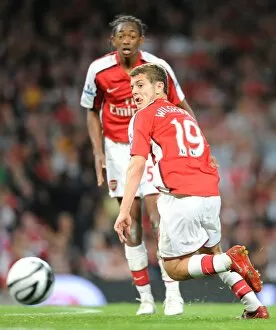 Images Dated 22nd September 2009: Jack Wilshere and Sanchez Watt (Arsenal)