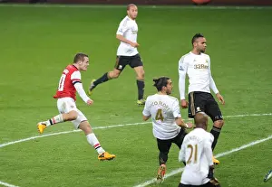Arsenal V Swansea - FA Cup 3rd Rd Replay 2012-13 Prints: Jack Wilshere Scores the Winner: Arsenal vs Swansea FA Cup Replay, 2013