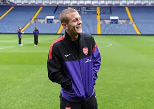 West Bromwich Albion U21 V Arsenal U21 2012-13 Prints: Jack Wilshere Scouts West Bromwich Albion U21 Pitch Ahead of Arsenal U21 Clash (2012-13)