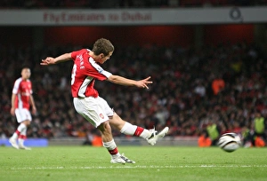Jack Wilshere shoots past Sheffield United goalkeeper Jack Wilshere shoots past Sheffield United goalkeeper