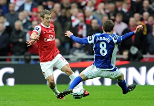 Jack Wilshere vs Craig Gardner: Arsenal's Defeat in the Carling Cup Final against Birmingham City (27/2/11)