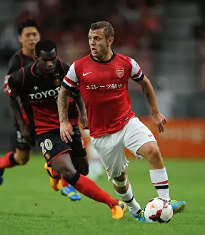 Nagoya Grampus V Arsenal 2013-14 Prints: Jack Wilshere vs Danilson: Nagoya Grampus vs Arsenal, 2013