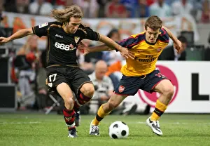 Arsenal V Seville Prints: Jack Wilshere vs Diego Trinidad: The Amsterdam Rivalry, Arsenal vs Seville, 2008