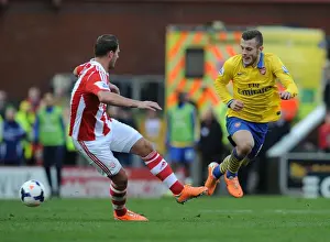 Jack Wilshere vs Erik Pieters: Battle at Britannia Stadium - Stoke City vs Arsenal, Premier League 2013-14