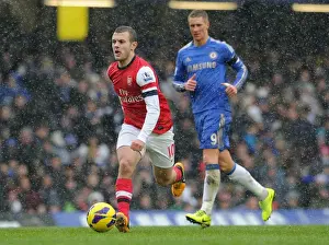Chelsea V Arsenal 2012-13 Prints: Jack Wilshere vs Fernando Torres: Battle in the Premier League - Chelsea vs Arsenal (2012-13)