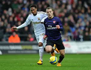 Jack Wilshere vs. Jonathan de Guzman: Swansea v Arsenal - FA Cup Third Round