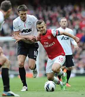 Jack Wilshere vs Michael Carrick: Battle in the Midfield - Arsenal v Manchester United, Premier League 2012-13