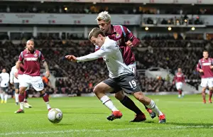 West Ham United V Arsenal FA Cup 2009-10 Prints: Jack Wilshere vs Valon Behrami: Arsenal's Win at West Ham United in FA Cup Third Round