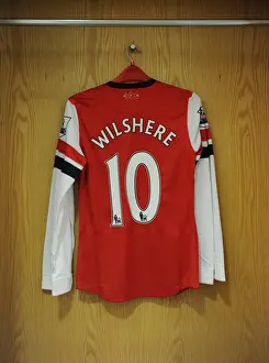 Arsenal V Aston Villa - 2012-13 Prints: Jack Wilshere's Arsenal Shirt at Emirates Stadium (Arsenal vs Aston Villa)