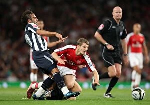 Wilshere Jack Collection: Jack Wilshere's Brilliant Performance: Arsenal's 2-0 Carling Cup Victory over West Brom