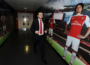 Arsenal V Tottenham Hotspur 2015-16 Prints: Jack Wilshere's Determination: Arsenal vs. Tottenham Showdown (2015-16)