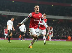 Arsenal V Swansea - FA Cup 3rd Rd Replay 2012-13 Prints: Jack Wilshere's Dramatic FA Cup Goal: Arsenal's Triumph over Swansea City (2012-13)