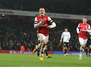 Arsenal V Swansea - FA Cup 3rd Rd Replay 2012-13 Prints: Jack Wilshere's FA Cup Goal: Arsenal's Thrilling Victory Over Swansea City (2012-13)