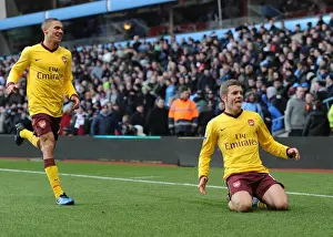 Aston Villa V Arsenal 2010-11 Prints: Jack Wilshere's Game-Winning Goal: Arsenal's Triumph over Aston Villa 4-2 (2010-11 Season)