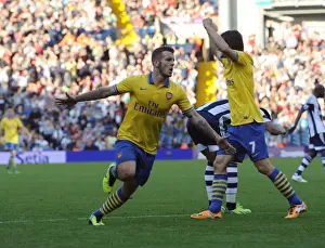 West Bromwich Albion V Arsenal 2013-14 Prints: Jack Wilshere's Game-Winning Goal: Arsenal's Triumph over West Bromwich Albion (2013-14)