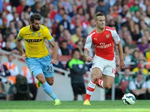 Arsenal V Crystal Palace 2014/15 Prints: Jack Wilshere's Magic: Outsmarting Joe Ledley in Arsenal's Premier League Win (August 2014)