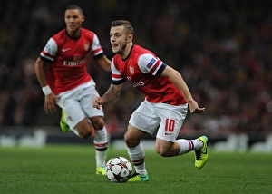 Arsenal V Napoli 2013-14 Prints: Jack Wilshere's Midfield Masterclass: Arsenal vs