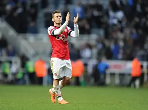 Newcastle United V Arsenal 2013-14 Prints: Jack Wilshere's Triumphant Goal Celebration: Arsenal's Victory Over Newcastle United (2013-14)