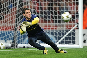 Arsenal V Schalke 04 2012-13 Prints: James Shea (Arsenal). Arsenal 0: 2 Schalke 04. UEFA Champions League. Group B