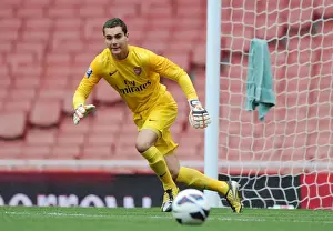 Arsenal U21 V Blackburn R U21 2012-13 Prints: James Shea's Debut Shine: Arsenal U21s vs Blackburn Rovers U21s (2012-13) at Emirates Stadium