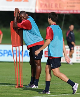 Images Dated 20th July 2010: Jay Emmanuel Thomas and Samir Nasri (Arsenal). Arsenal Training Camp, Bad Waltersdorf