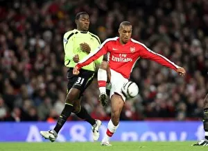 Images Dated 11th November 2008: Jay Simpson (Arsenal) Maynor Figueroa (Wigan)