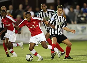Jay Simpson turns Mark Nisbet (Maidenhead) on his way to scoring Arsenals 3rd goal