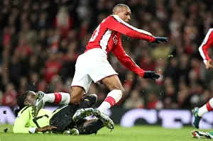Arsenal V Wigan Carling Cup 2008-9 Prints: Jay Simpson's Debut Goal: Arsenal Crushes Wigan 3-0 in Carling Cup