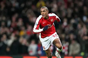 Arsenal V Wigan Carling Cup 2008-9 Prints: Jay Simpson's Historic Goal: Arsenal Crushes Wigan Athletic 3-0 in Carling Cup