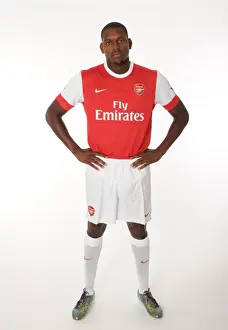 Previous Season Players Prints: Jay Thomas (Arsenal). Arsenal 1st team Photocall and Membersday