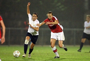Images Dated 9th October 2008: Jayne Ludlow (Arsenal) Vanessa Bernauer (Zurich)