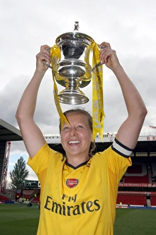 Arsenal Ladies V Charlton - FA Cup Final 2006-07 Prints: Jayne Ludlow Celebrates FA Cup Victory with Arsenal