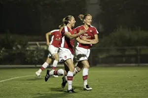 Jayne Ludlow celebrates scoring her 1st goal Arsenal s