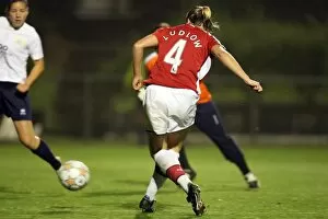 Arsenal Ladies v FC Zurich Frauen 2008-9 Collection: Jayne Ludlow scores her 2nd goal Arsenals 5th