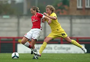 Arsenal Ladies V Sparta Prague 2009-10 Prints: Jayne Ludlow Scores in Arsenal's 2:0 UEFA Cup Victory over Sparta Prague (2009-10)