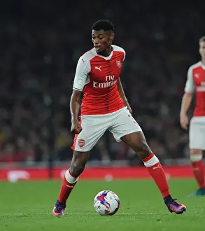 Arsenal V Reading EFL Cup 2016-17 Prints: Jeff Reine-Adelaide (Arsenal). Arsenal 2: 0 Reading. EFL Cup 4th Round. Emirates Stadium