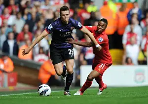 Liverpool V Arsenal 2012-13 Prints: Jenkinson vs. Sterling: A Premier League Battle of Young Talents (2012-13)