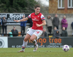 Arsenal Ladies V Wolfsburg 2012-13 Prints: Jennifer Beattie in Action: Arsenal Ladies FC vs