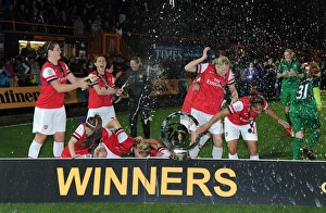 Jennifer Beattie and Kelly Smith (Arsenal) celebrate after the match. Arsenal Ladies 1