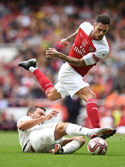 Images Dated 8th September 2018: Jeremie Aliadiere in Action: Arsenal Legends vs Real Madrid Legends (2018-19)