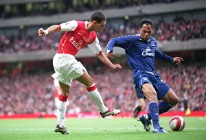Arsenal V Everton Prints: Jeremie Aliadiere (Arsenal) Joleon Lescott (Everton)