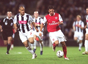 West Bromwich Albion v Arsenal (LC) 2006-07 Collection: Jeremie Aliadiere (Arsenal) Nigel Quashie (WBA)