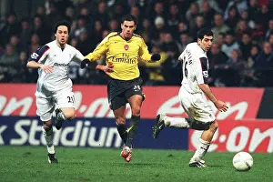 Bolton V Arsenal FA Cup Prints: Jeremie Aliadiere breaks past Tal Ben Haim and Idan Tal to set up the 2nd Arsenal goal
